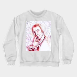 Horace Walpole Portrait | Horace Walpole Artwork | Line Art Crewneck Sweatshirt